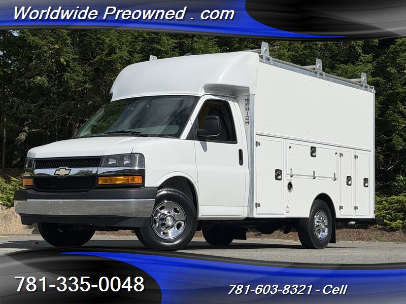 2021 Chevrolet Express 3500 12' Utility Service Van single rear wheel   - Photo 1 - South Weymouth, MA 02190