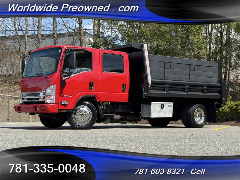 2016 Isuzu NPR HD Crew Cab Dump Truck 6.0L Gas   - Photo 1 - South Weymouth, MA 02190