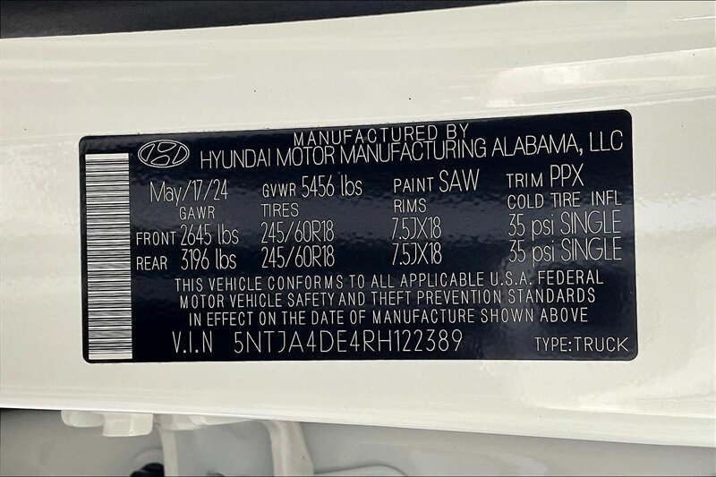 2024 Hyundai SANTA CRUZ SE - Photo 34 - Ponce, AL 00717