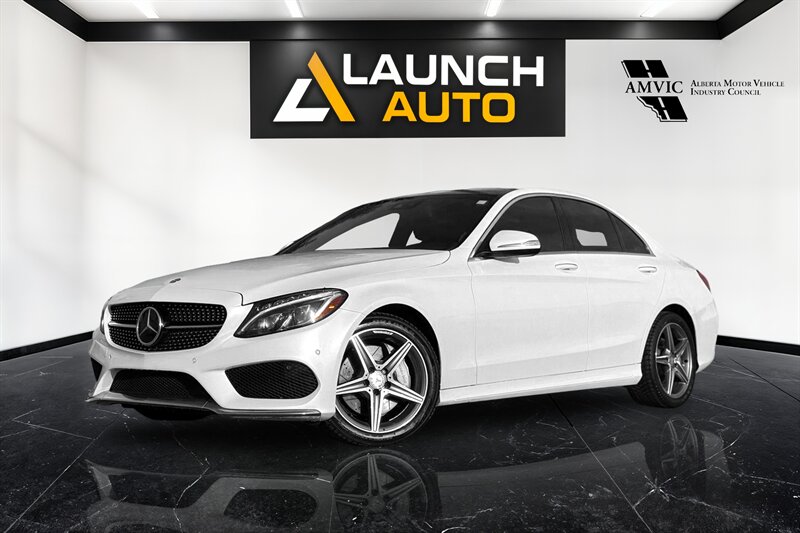 Polar White 2015 Mercedes-Benz C-Class Sedan All-Wheel Drive Automatic