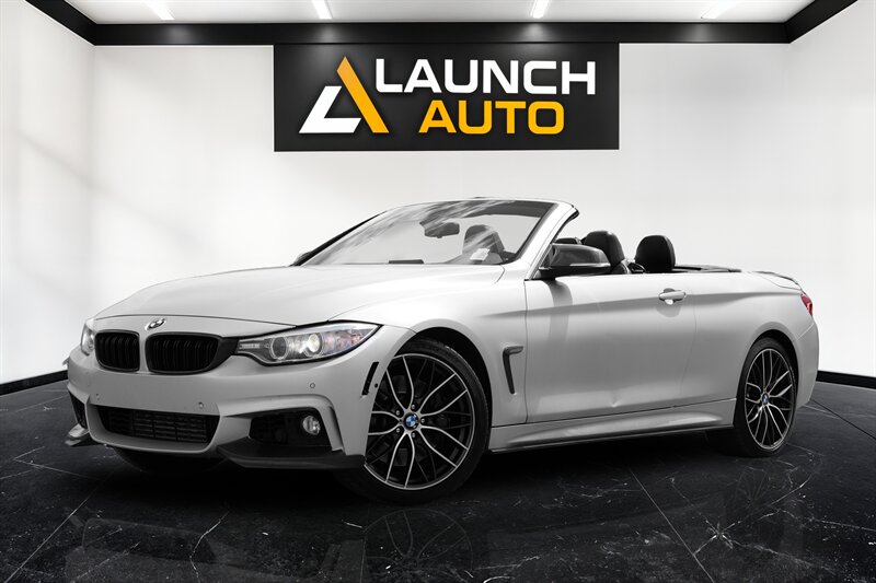 Glacier Silver Metallic 2015 BMW 4 Series Convertible All-Wheel Drive Automatic
