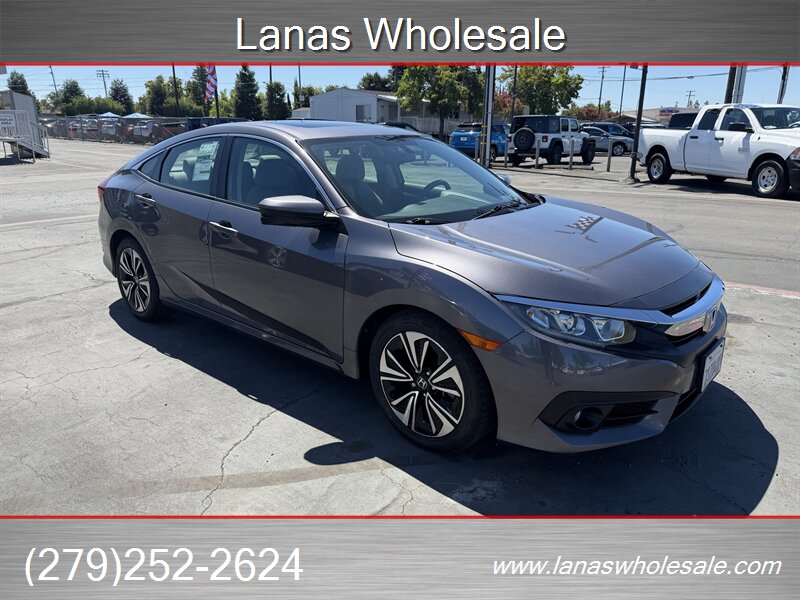 Gray (Modern Steel Metallic) 2016 Honda Civic Sedan Front-Wheel Drive Automatic