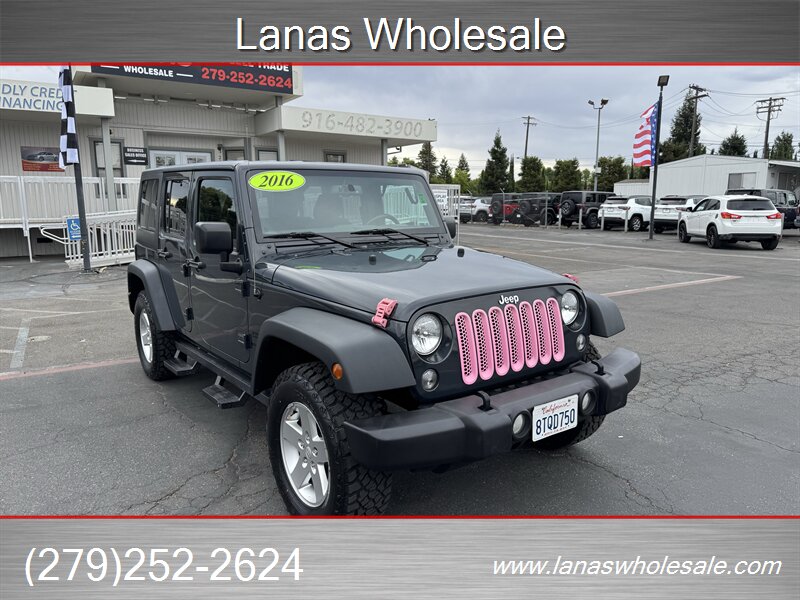 Gray 2016 Jeep Wrangler SUV / Crossover Four-Wheel Drive Automatic