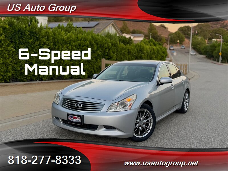 Gray (Liquid Platinum) 2007 INFINITI G35 Sedan Rear-Wheel Drive 6-Speed Manual