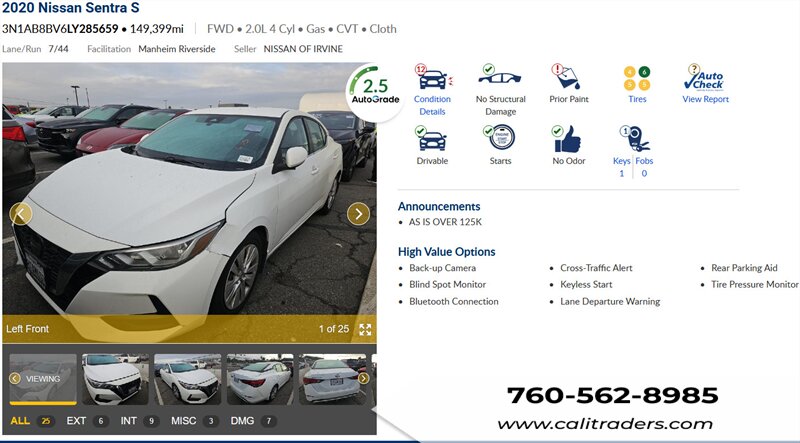 2020 Nissan Sentra S  