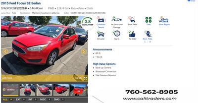 2015 Ford Focus SE   - Photo 1 - San Diego, CA 92154