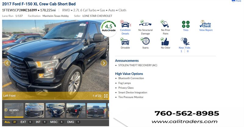 2017 Ford F-150 XL - Photo 1 - San Diego, CA 92154