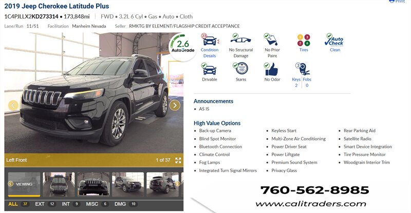 2019 Jeep Cherokee Latitude Plus - Photo 1 - San Diego, CA 92154