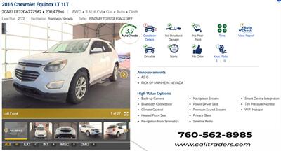 2016 Chevrolet Equinox LT   - Photo 1 - San Diego, CA 92154