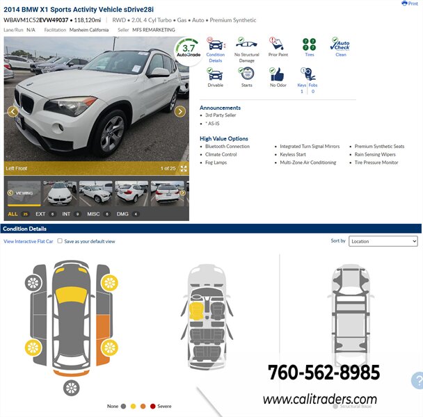 2014 BMW X1 sDrive28i   - Photo 1 - San Diego, CA 92154