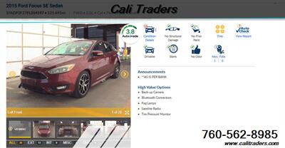 2015 Ford Focus SE   - Photo 1 - San Diego, CA 92154