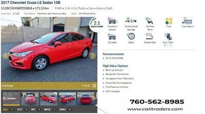 2017 Chevrolet Cruze LS Auto  