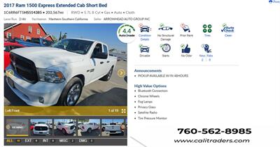 2017 RAM 1500 Express   - Photo 1 - San Diego, CA 92154