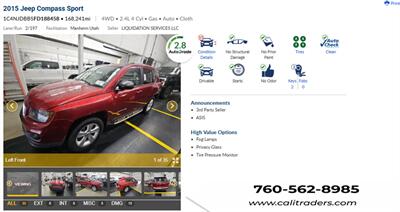 2015 Jeep Compass Sport   - Photo 1 - San Diego, CA 92154