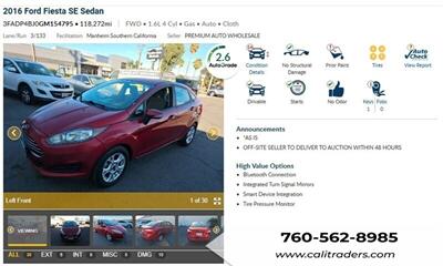 2016 Ford Fiesta SE   - Photo 1 - San Diego, CA 92154