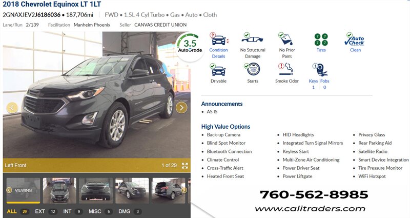 2018 Chevrolet Equinox LT  