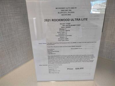 2021 Rockwood ULTRA LITE 2608BS 2608BS   - Photo 7 - Bluff City, TN 37618