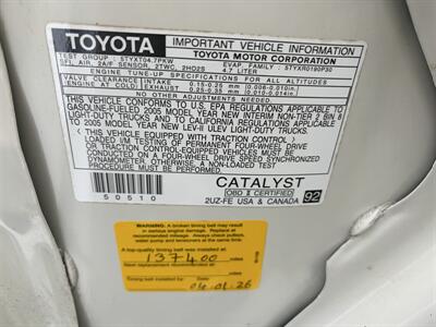 2005 Toyota Tundra 4WD Limited  Double Cab  With New Timing Belt And Water Pump - Photo 29 - Irvine, CA 92614