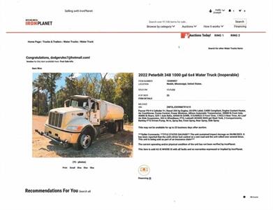 2022 Peterbilt 348 Water Truck  4,000 Gallon - Photo 2 - Phoenix, AZ 85004