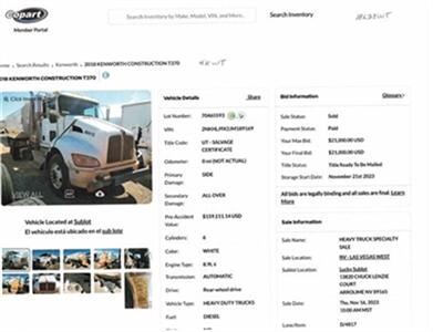 2018 Kenworth T370 Water Truck  4,000 Gallon - Photo 2 - Phoenix, AZ 85004