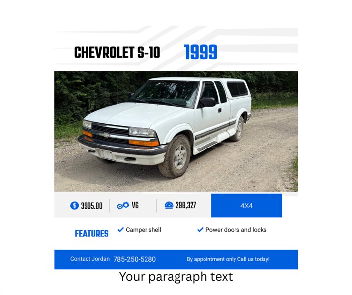 1999 Chevrolet S-10 LS 2dr LS - Photo 1 - Topeka, KS 66619