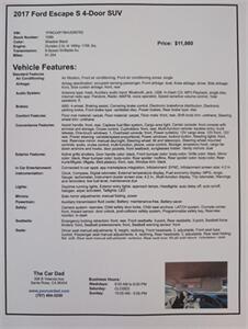 2017 Ford Escape S   - Photo 9 - Santa Rosa, CA 95404