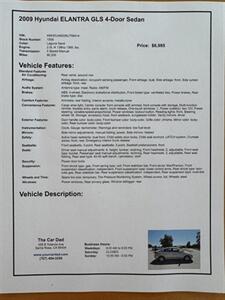 2009 Hyundai ELANTRA GLS   - Photo 30 - Santa Rosa, CA 95404