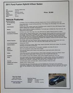 2011 Ford Fusion Hybrid  Hybrid - Photo 9 - Santa Rosa, CA 95404