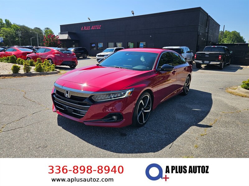 San Marino Red 2021 Honda Accord Sedan Front-Wheel Drive Automatic