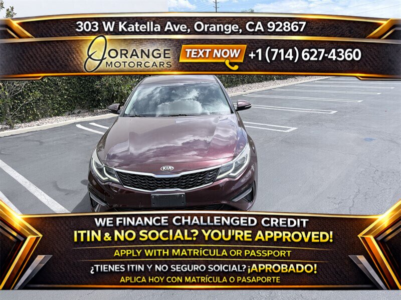 Red (Sangria) 2019 Kia Optima LX FWD Sedan Front-Wheel Drive 6-Speed Automatic