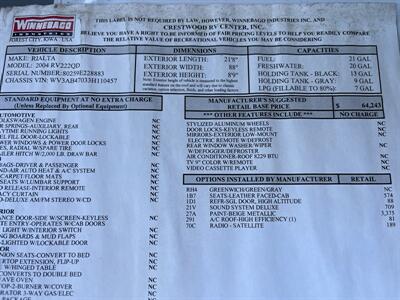 2004 Winnebago Rialta 22H   - Photo 37 - Chino Hills, CA 91709