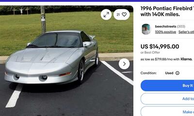 1994 Pontiac Firebird Trans Am  5.7 V8 auto - Photo 13 - Chino Hills, CA 91709