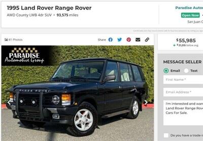 1995 Land Rover Range Rover County LWB   - Photo 26 - San Diego, CA 91977