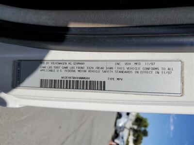 1999 VOLKSWAGON EuroVan CAMPER   - Photo 13 - Chino Hills, CA 91709