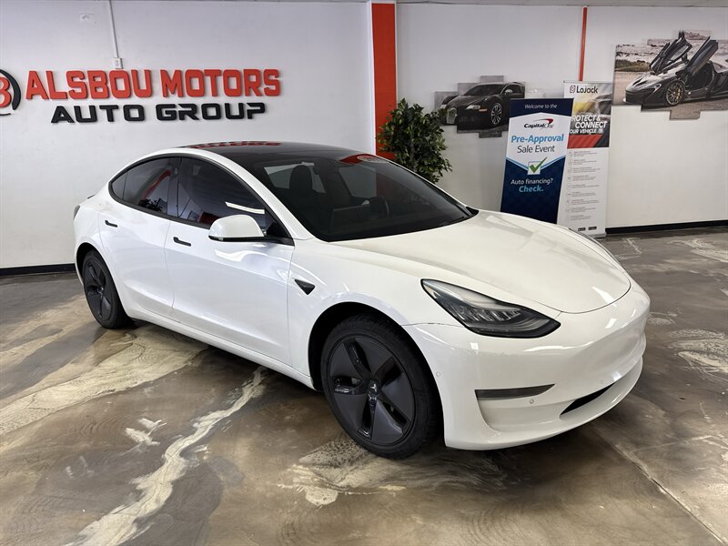 Pearl White Multi-Coat 2019 Tesla Model 3 Standard Plus RWD Sedan Rear-Wheel Drive Automatic