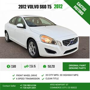2012 Volvo S60 T5 Sedan