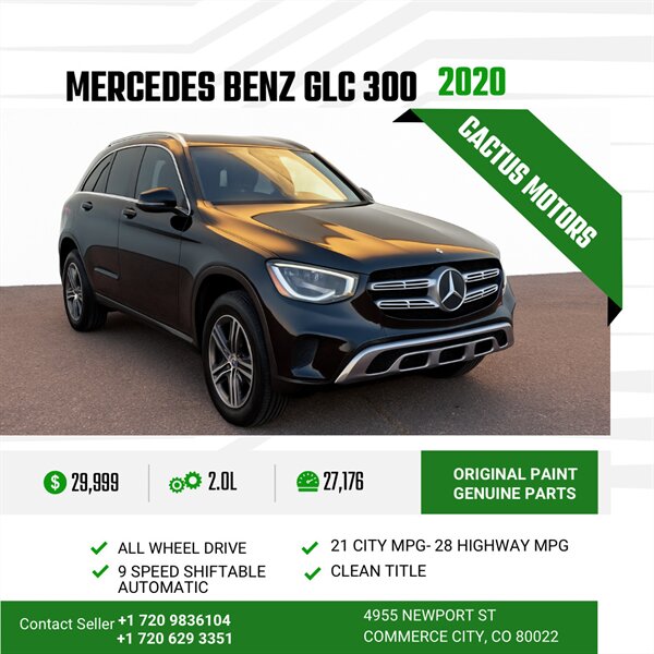 2020 Mercedes-Benz GLC GLC 300 4MATIC  