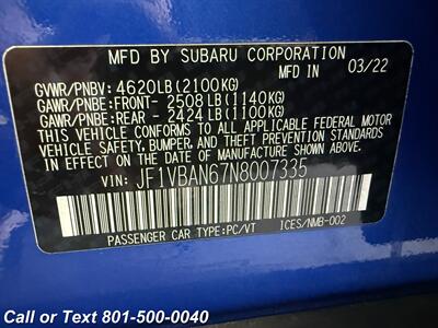 2022 Subaru WRX Limited - Photo 54 - North Salt Lake, UT 84010
