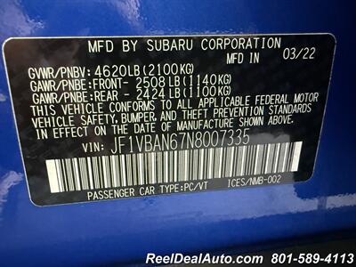 2022 Subaru WRX Limited   - Photo 54 - North Salt Lake, UT 84010