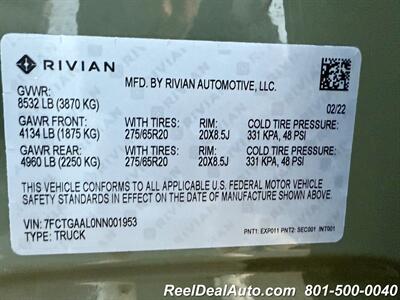 2022 Rivian R1T Launch Edition   - Photo 22 - North Salt Lake, UT 84010
