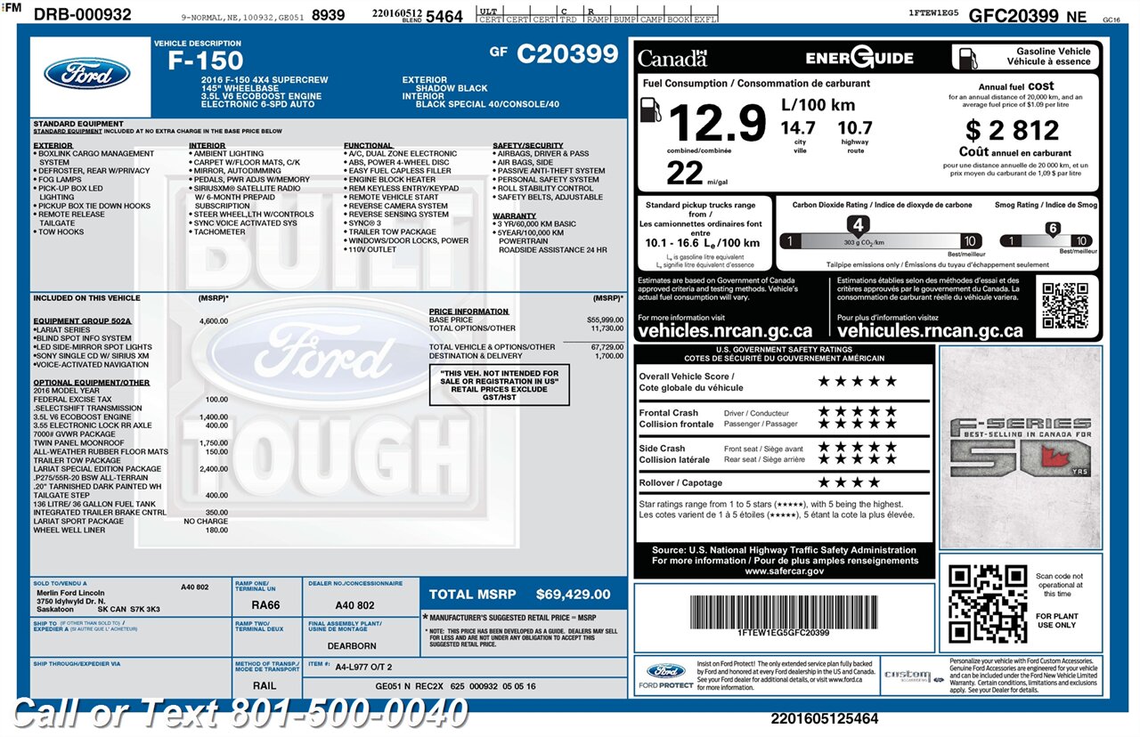 2016 Ford F-150 Lariat Sport - Photo 17 - North Salt Lake, UT 84010