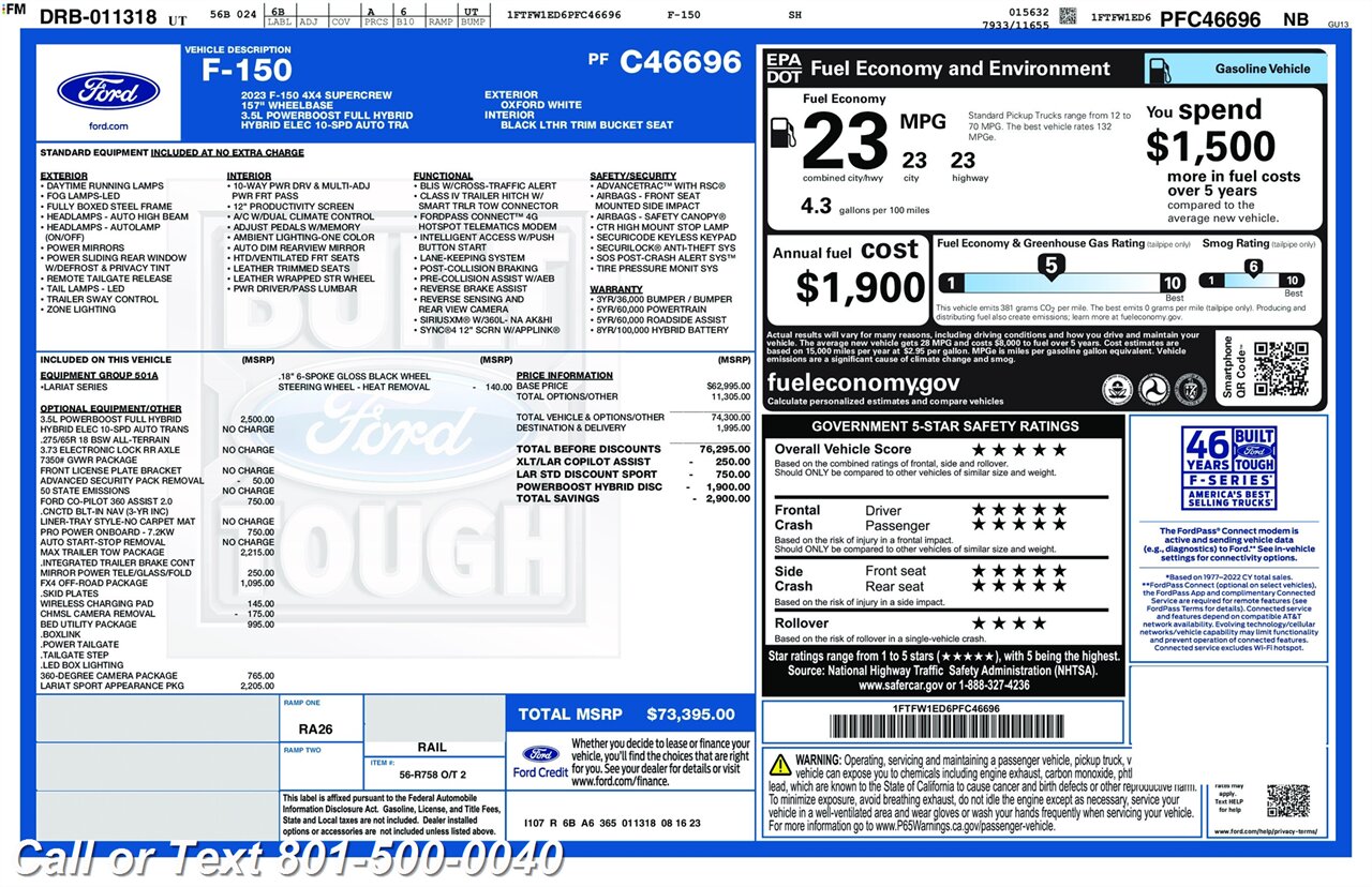 2023 Ford F-150 Lariat - Photo 5 - North Salt Lake, UT 84010