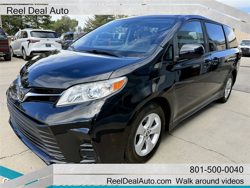 Black 2020 Toyota Sienna Minivan Front-Wheel Drive 8-Speed Automatic