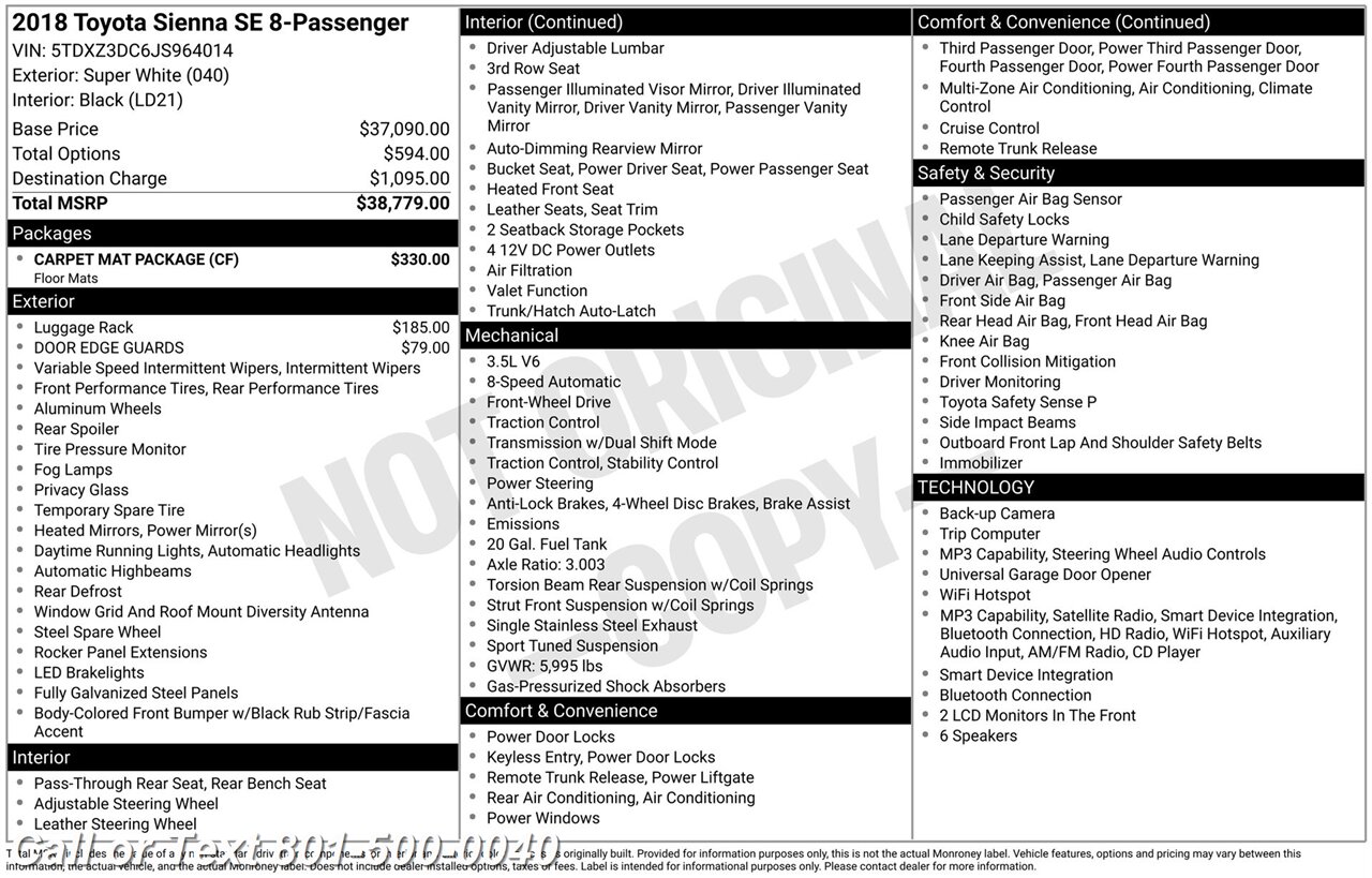 2018 Toyota Sienna SE 8-Passenger - Photo 3 - North Salt Lake, UT 84010