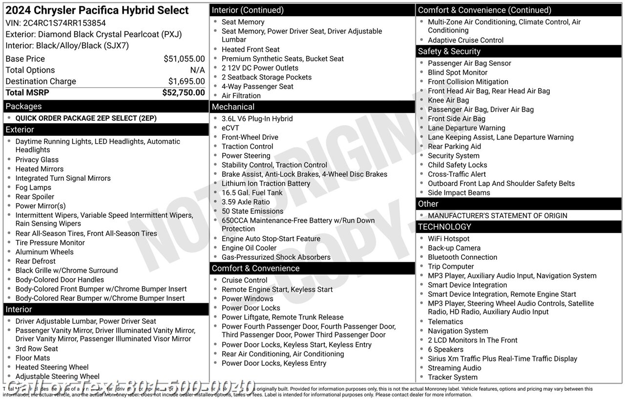 2024 Chrysler Pacifica Plug-In Hybrid Select   - Photo 5 - North Salt Lake, UT 84010