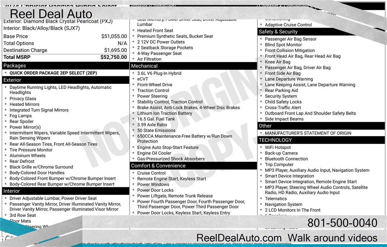 2024 Chrysler Pacifica Plug-In Hybrid Select   - Photo 1 - North Salt Lake, UT 84010