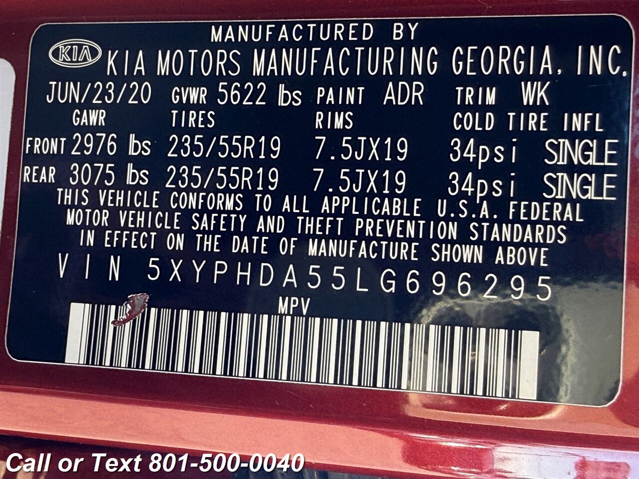 2020 Kia Sorento EX V6 - Photo 33 - North Salt Lake, UT 84010
