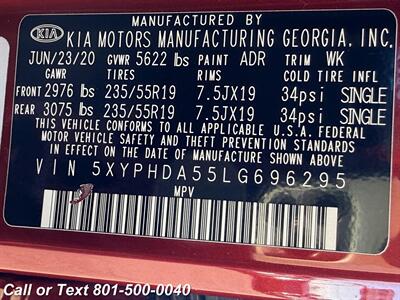 2020 Kia Sorento EX V6 - Photo 33 - North Salt Lake, UT 84010