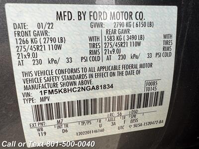 2022 Ford Explorer Platinum - Photo 20 - North Salt Lake, UT 84010