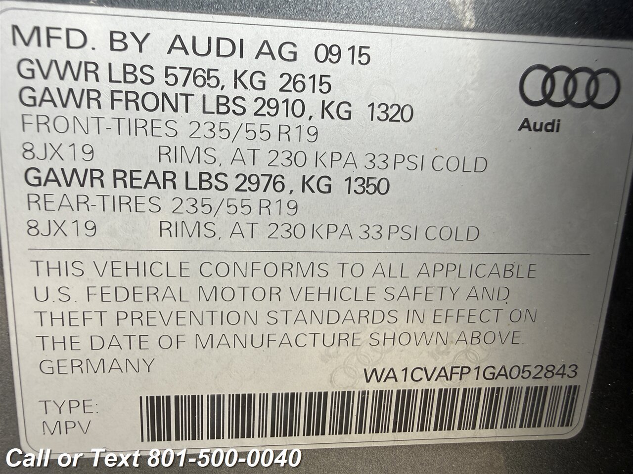2016 Audi Q5 3.0 quattro TDI Premium P - Photo 33 - North Salt Lake, UT 84010